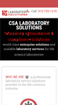 Mobile Screenshot of csalabservices.com